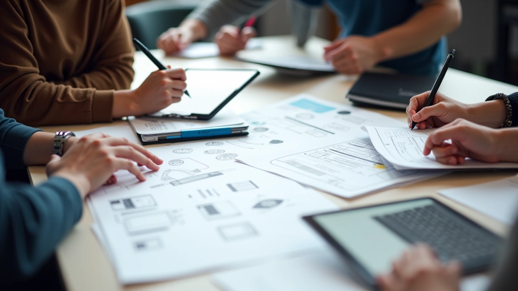 Wireframe prototyping workshop in action
